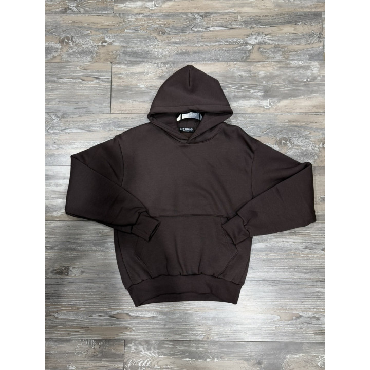 HOODIE BASIC MARRONE
