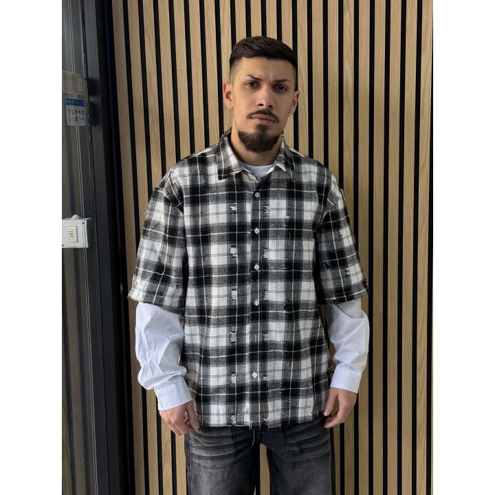 CAMICIA MANICA DOPPIATA